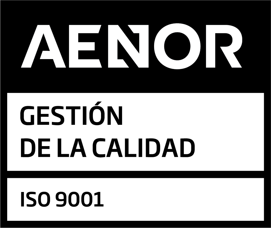 Sello AENOR ISO 9001 POS - R&D
